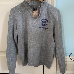 Western University Quarter Zip Sweater